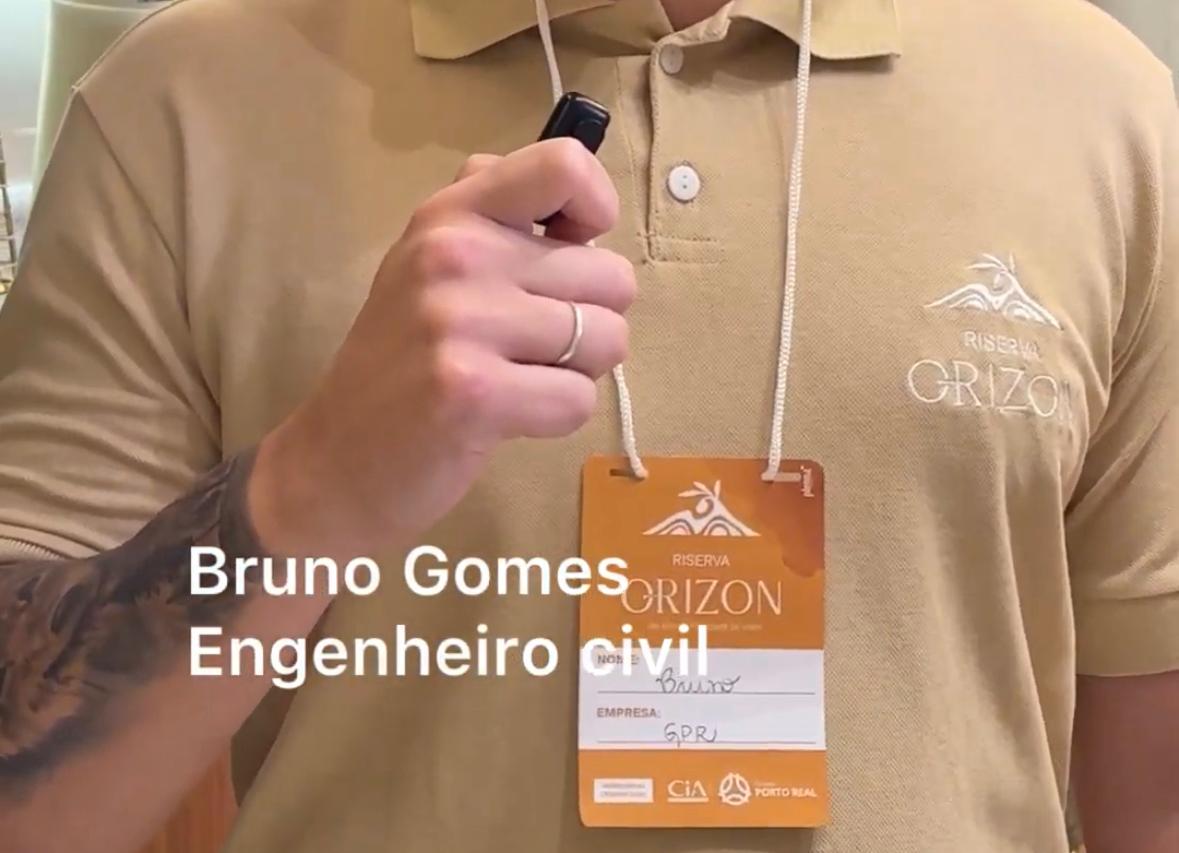 Visita ao decorado do Riserva Orizon com Bruno Gomes, engenheiro do GPR